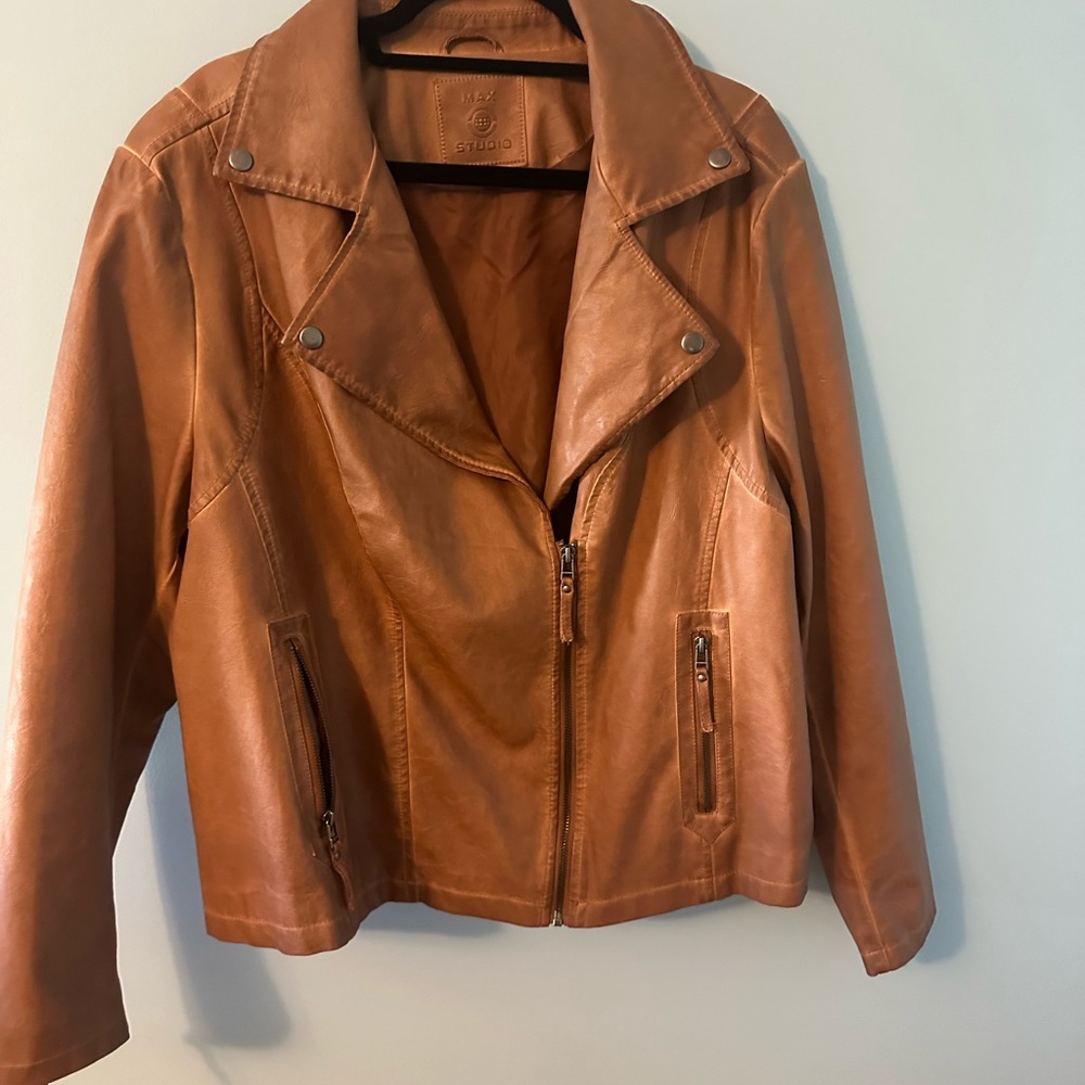 Studio Tan Leather Jacket